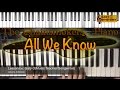 The Chainsmokers Ft. Phoebe Ryan - All We Know Song Cover Easy Piano Tutorial Sheet Music