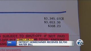 Detroit homeowner receives $3,700 water bill