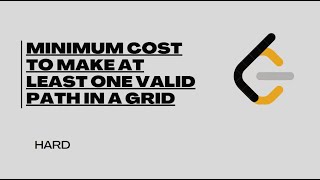 Leetcode 1368. Minimum Cost to Make at Least One Valid Path in a Grid