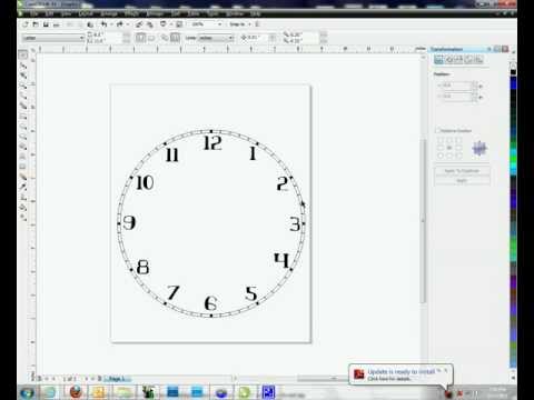 Creating Clock Faces in Corel Draw - Method #2 - Creating Clock Faces in Corel Draw - Method #2 -