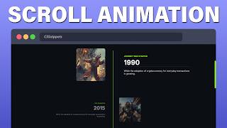 Scroll Animation using only CSS | No JavaScript