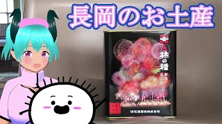 【浪花屋製菓株式会社】元祖柿の種 花火缶　長岡駅で紹介&長岡駅の「新幹線のりば」見てみよう