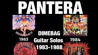 Best of DIMEBAG Guitar Solos with PANTERA in the 80's (1983-1988. Dimebag around age 16-21)