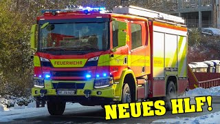 [NEUES HLF | BULLHORN] - LÖSCHZUG FEUERWEHR RATINGEN mit neuem SCANIA HLF20 \u0026 weitere Einsatzfahrten