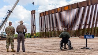 Panel Installation Continues On The Historic Texas Border Wall