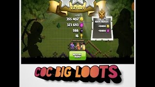Clash of Clans big loot town hall 9 vs town hall 9