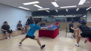 평택프렌즈탁구클럽 임창일관장님(3)vs임다현(S) Lim Chang-il VS Lim da Hyun Pyeong taek city Friends Table Tennis Club