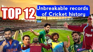 12 unbreakable records of cricket history