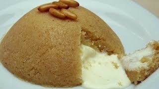 Recipe for Semolina Halvah Dessert with Ice Cream