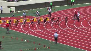 東北インターハイ　男子１００ｍ予選８組　大瀬戸・東