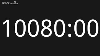 10080 Minute Countup Timer