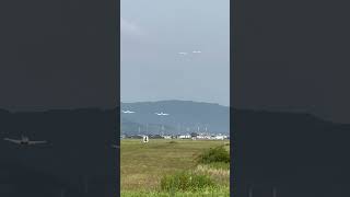 防府北基地航空祭　Ｔ7連続離陸