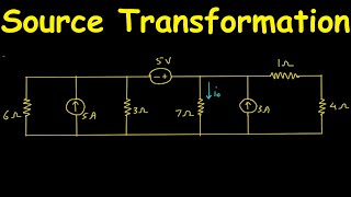 Source Transformation | Electric Circuits | Practice Problem 4.6