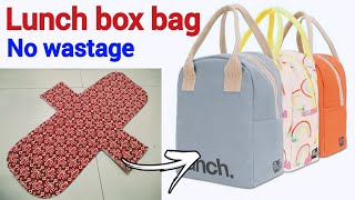 ⭐Lunch box bag making at home/ handbag/ bag cutting and stitching/ Zipper Handbag/ladies purse/pouch