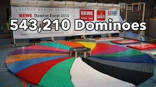 543,210 Dominoes - Dominoland - 3 Guinness World Records | 4K