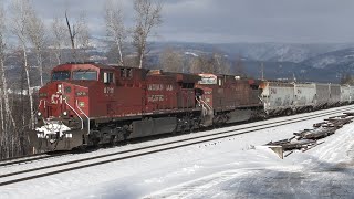 Skeena Pacific Video #2323 CPKC Train #301-288, Mile 87.4 Shuswap Sub., Squilax,  BC 2025-02-06