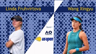 Linda Fruhvirtova   vs   Wang Xingyu     | 🏆 ⚽ US 2022 Open    (30/08/2022) 🎮  (AO Tennis 2)