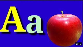 A for Apple B for Ballwith fruit names || Alphabet song for kids|| a for apple song || afifa kids tv