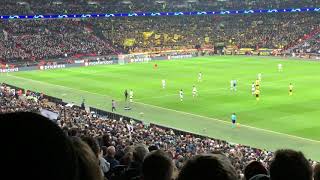 Son Heung Min (손흥민) standing ovation Spurs v Dortmund at Wembley in Champions League 13/2/19