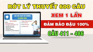 Bí Kíp Học Lý Thuyết 600 Câu Hỏi Thi Bằng Lái Xe B2 - B1 - C | Phần Biển Báo Câu 411 - Câu 486