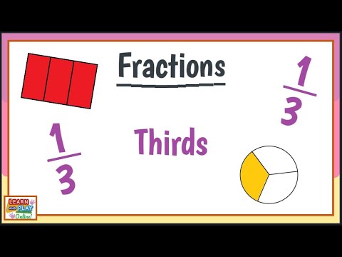 How do you write one third as a fraction?