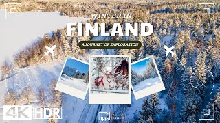 Winter Lapland 4K Ultra HD • Enchanting Winter Wonderland, Relaxation Film with Christmas Music