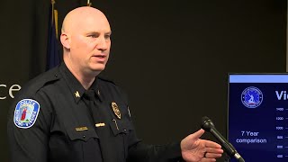 RPD shares 2023 crime statistics: Violent crime down, but homicides on the rise