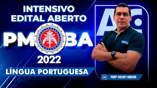 Concurso PM BA 2022 - Intensivo Edital Aberto - Língua Portuguesa - AlfaCon