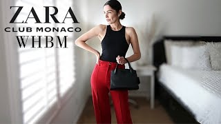 ZARA TRY ON HAUL 2021 whbm CLUB MONACO | Casual Outfit Ideas | The Allure Edition