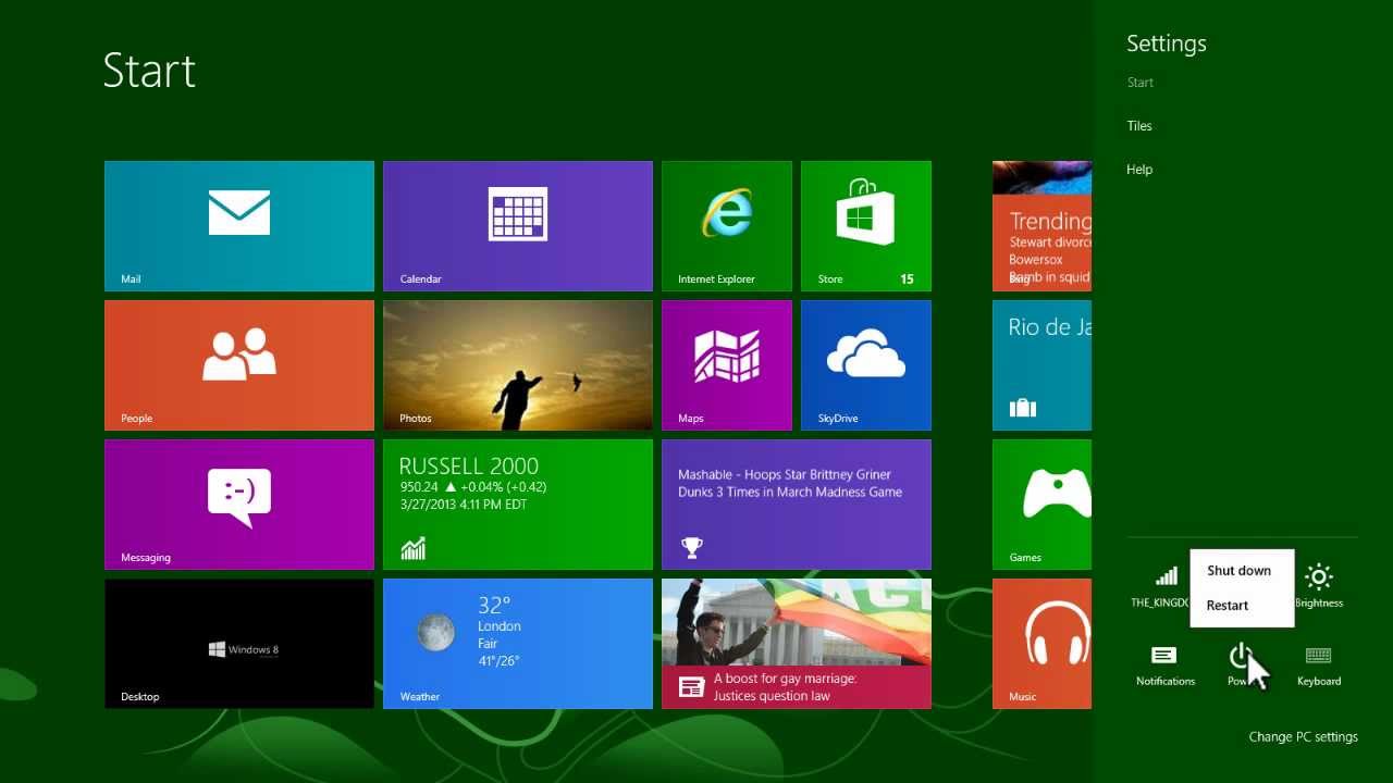 How To Quickly Restart Windows 8 - Tutorial - YouTube