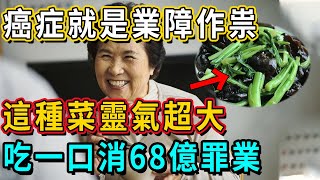 癌症就是業障作祟！百歲高僧洩密：這種菜靈氣超大，吃一口淨化68萬億罪業！從此沒病沒災｜佛談大小事