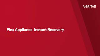 NetBackup/Flex Appliance Instant Access Demo