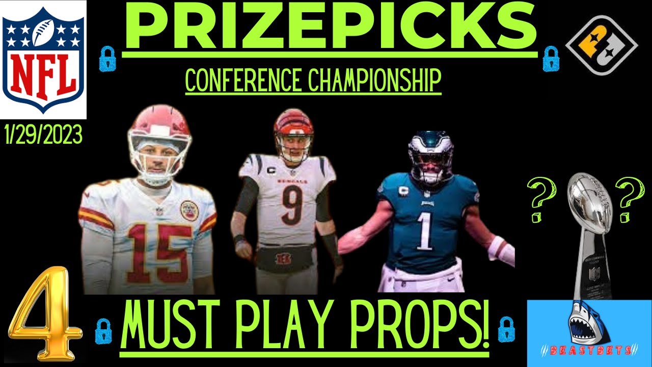 PRIZEPICKS NFL PICKS TODAY | NFL CONFERENCE CHAMPIONSHIP PICKS | NFL ...