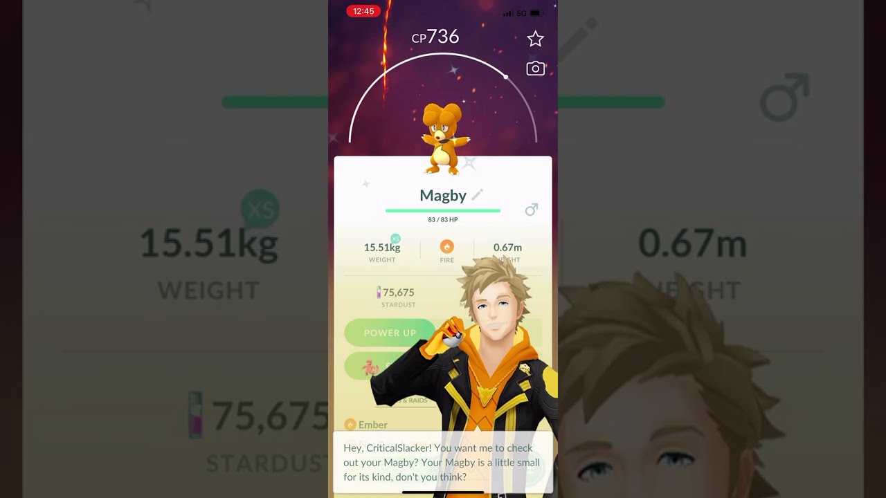 Hatching  SHINY Magby During Magmar Community Day in Pokémon Go!!