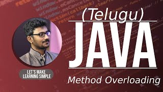 Java Method Overloading in Telugu | Java Method Overloading Program in Telugu