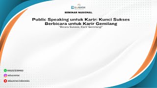 SENA 21: Public Speaking untuk Karir