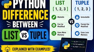 Difference between List and Tuple in python programming language - Basic Interview question