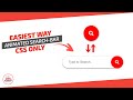 Easiest Way to Create Animated Search Bar Using HTML & CSS | Crown Coder