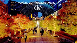 4K Yebisu Garden Place Christmas Illumination 2022 Tokyo Japan