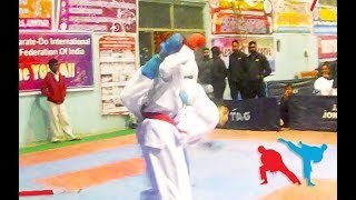 Best of karate ( Ura Mawashi Geri ) jodan geri Male Kumite | Alex Prasai