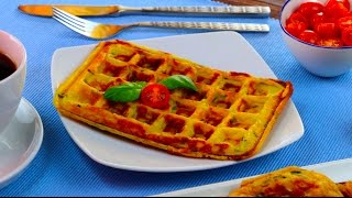 Un waffle salato e molto speciale: a base di patate e formaggio!