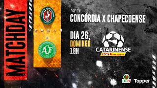 AO VIVO | CONCÓRDIA X CHAPECOENSE | CATARINENSE FORT ATACADISTA 2025