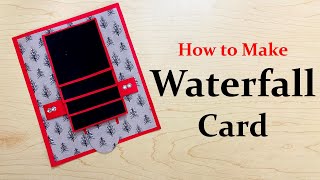 DIY -WaterFall Card DIY (easy tutorial) | Pull Me Card | Homemade Card | Part 8 of 1