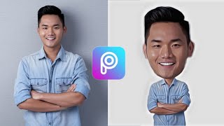 PICSART TUTORIAL||Cara mengedit foto menjadi karikatur