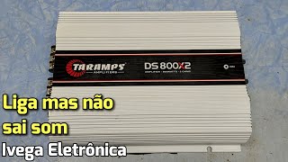 Taramps DS800X2, sem som, como resolver fácil !