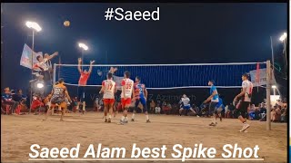vertical jump by saeed alam | volleyball spiking | top hit by mr #saeed alam