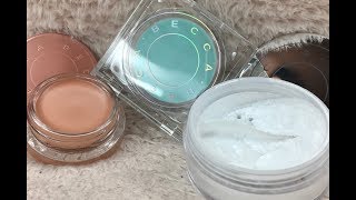 BECCA Cosmetics Anti-Fatigue Primer, Under Eye Setting Powder \u0026 Corrector Review \u0026 Demo | A Landry