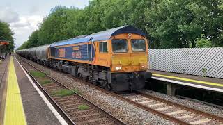 GBRf 66752 Penyffordd to Avonmouth Cements accelerating out of Shotton High Level with tones #gbrail