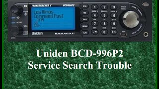 UNIDEN BCD996P2: Controlling Service & Custom Searches in Scan