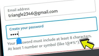 Fix Password 8 Characters or Longer At Least One Number or Symbol @ # $ % ^ | Paypal Account problem